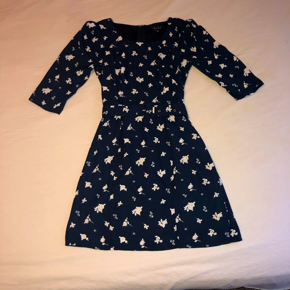 TRIXXI XS FLOWER LONG SLEEVE DRESS